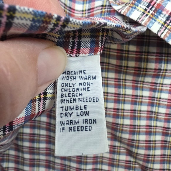 Ralph Lauren Shirt Mens 2XL‎ White Red Plaid Pony Button Down Custom Fit Outdoor - Picture 5 of 9